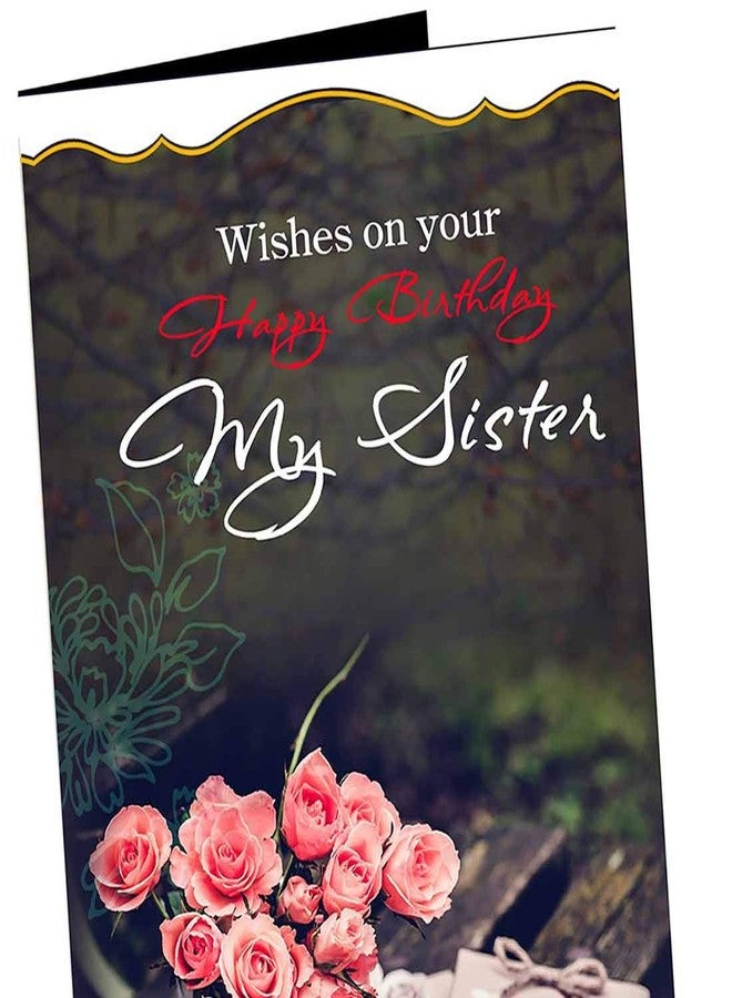 Alwaysgift Happy Birthday Sister Greeting Card, Happy Birthday Greeting Card For Sister, Birthday Greeting Card, Sister Birthday Gift (Design-2) - Image 4